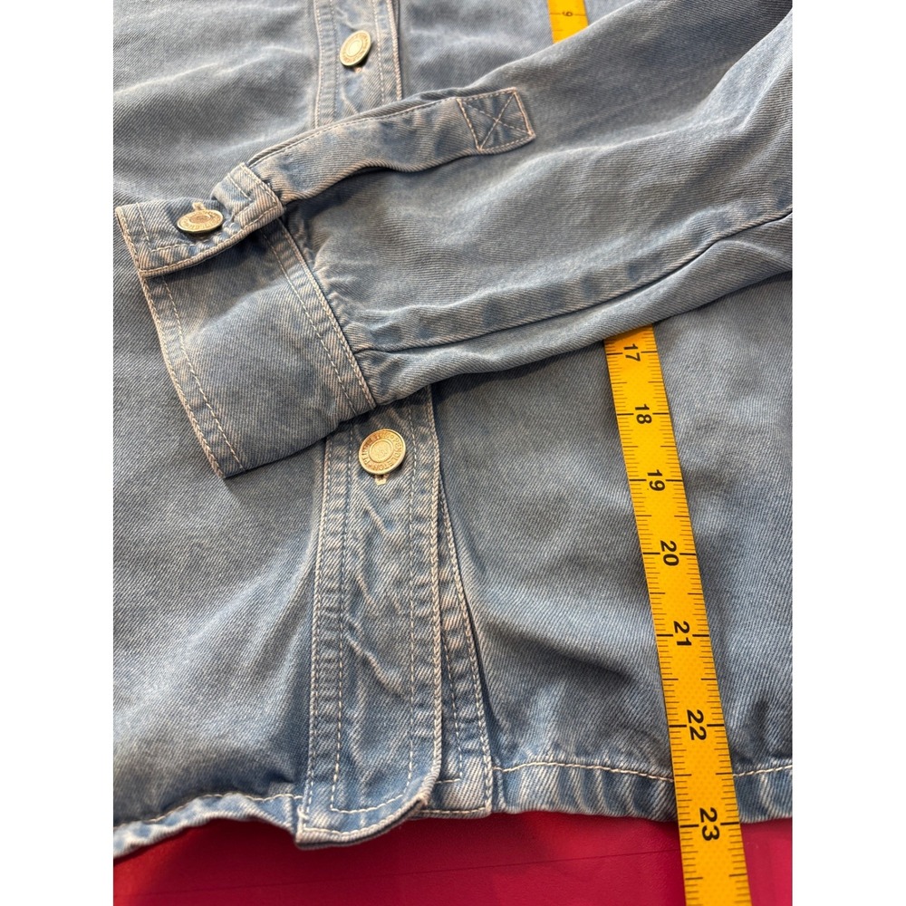 Pendleton Womens Blue Denim Button Front Shirt Ja… - image 8